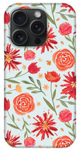 Load image into Gallery viewer, Red Flower Burst Pattern - Phone Case