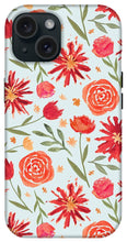 Load image into Gallery viewer, Red Flower Burst Pattern - Phone Case
