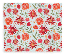 Load image into Gallery viewer, Red Flower Burst Pattern - Blanket