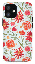 Load image into Gallery viewer, Red Flower Burst Pattern - Phone Case