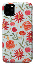 Load image into Gallery viewer, Red Flower Burst Pattern - Phone Case