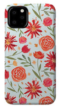 Load image into Gallery viewer, Red Flower Burst Pattern - Phone Case