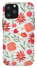 Load image into Gallery viewer, Red Flower Burst Pattern - Phone Case