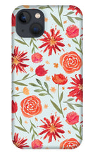 Load image into Gallery viewer, Red Flower Burst Pattern - Phone Case