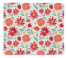 Load image into Gallery viewer, Red Flower Burst Pattern - Blanket