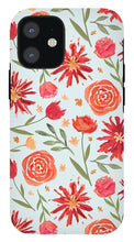 Load image into Gallery viewer, Red Flower Burst Pattern - Phone Case
