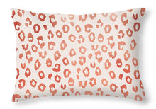 Load image into Gallery viewer, Rose Gold Leopard Print - Throw Pillow