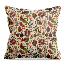 Load image into Gallery viewer, Rose hips, fruit, and leaves  - Throw Pillow