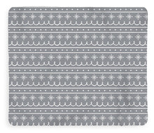 Load image into Gallery viewer, Gray Snowflake Pattern - Blanket