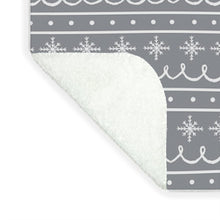 Load image into Gallery viewer, Gray Snowflake Pattern - Blanket