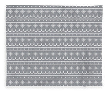 Load image into Gallery viewer, Gray Snowflake Pattern - Blanket
