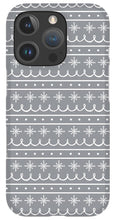 Load image into Gallery viewer, Gray Snowflake Pattern - Phone Case