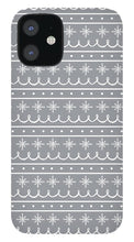 Load image into Gallery viewer, Gray Snowflake Pattern - Phone Case