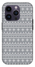 Load image into Gallery viewer, Gray Snowflake Pattern - Phone Case