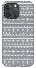 Load image into Gallery viewer, Gray Snowflake Pattern - Phone Case