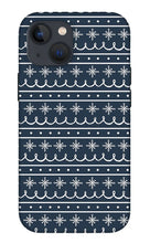 Load image into Gallery viewer, Blue Snowflake Pattern - Phone Case