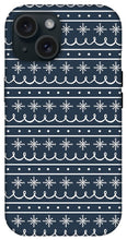 Load image into Gallery viewer, Blue Snowflake Pattern - Phone Case
