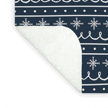 Load image into Gallery viewer, Blue Snowflake Pattern - Blanket