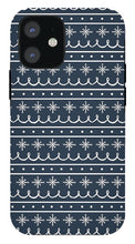 Load image into Gallery viewer, Blue Snowflake Pattern - Phone Case