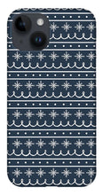 Load image into Gallery viewer, Blue Snowflake Pattern - Phone Case