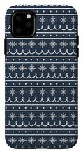Load image into Gallery viewer, Blue Snowflake Pattern - Phone Case