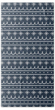 Load image into Gallery viewer, Blue Snowflake Pattern - Beach Towel