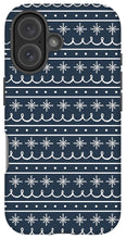 Load image into Gallery viewer, Blue Snowflake Pattern - Phone Case