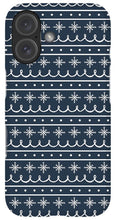 Load image into Gallery viewer, Blue Snowflake Pattern - Phone Case