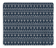 Load image into Gallery viewer, Blue Snowflake Pattern - Blanket