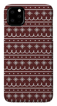 Load image into Gallery viewer, Red Snowflake Pattern - Phone Case