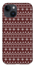 Load image into Gallery viewer, Red Snowflake Pattern - Phone Case