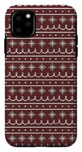 Load image into Gallery viewer, Red Snowflake Pattern - Phone Case
