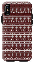 Load image into Gallery viewer, Red Snowflake Pattern - Phone Case