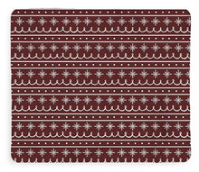 Load image into Gallery viewer, Red Snowflake Pattern - Blanket