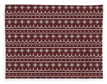 Load image into Gallery viewer, Red Snowflake Pattern - Blanket