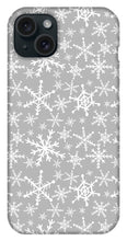 Load image into Gallery viewer, Gray Snowflakes - Phone Case