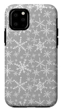 Load image into Gallery viewer, Gray Snowflakes - Phone Case