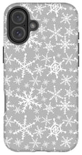 Load image into Gallery viewer, Gray Snowflakes - Phone Case