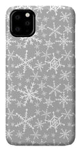 Load image into Gallery viewer, Gray Snowflakes - Phone Case