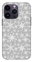 Load image into Gallery viewer, Gray Snowflakes - Phone Case