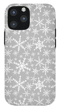 Load image into Gallery viewer, Gray Snowflakes - Phone Case