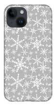 Load image into Gallery viewer, Gray Snowflakes - Phone Case