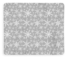 Load image into Gallery viewer, Gray Snowflakes - Blanket