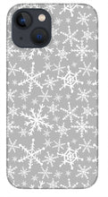 Load image into Gallery viewer, Gray Snowflakes - Phone Case