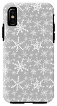 Load image into Gallery viewer, Gray Snowflakes - Phone Case
