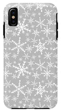 Load image into Gallery viewer, Gray Snowflakes - Phone Case