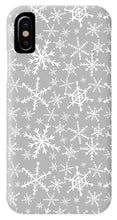 Load image into Gallery viewer, Gray Snowflakes - Phone Case