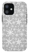 Load image into Gallery viewer, Gray Snowflakes - Phone Case