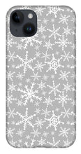 Load image into Gallery viewer, Gray Snowflakes - Phone Case
