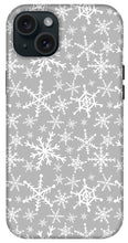 Load image into Gallery viewer, Gray Snowflakes - Phone Case